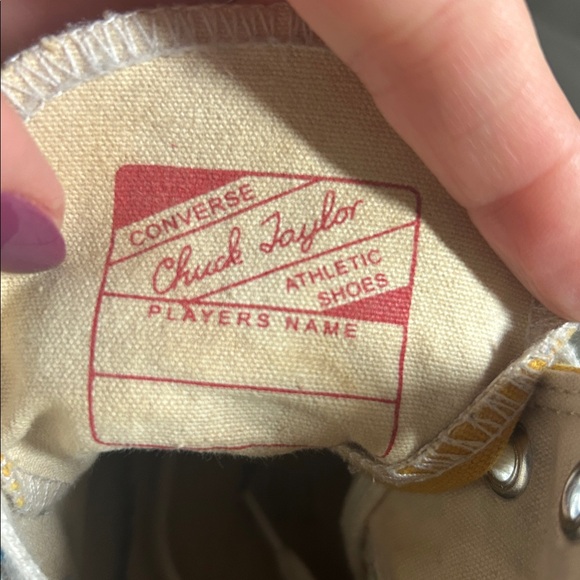 Converse Chuck Taylor’s Mustard Floral Embroidered High-Tops - Picture 10 of 11